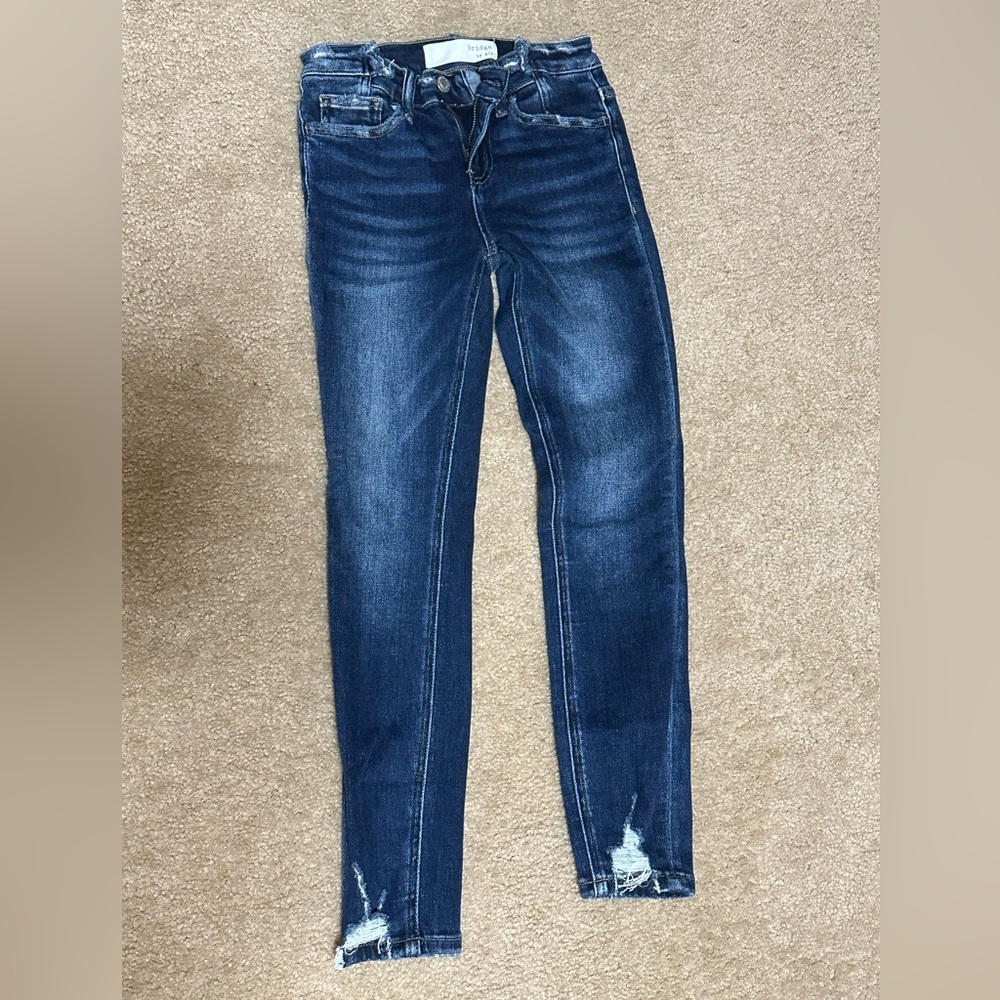 Dark wash Ripped bottom jeans Bridge by Gly